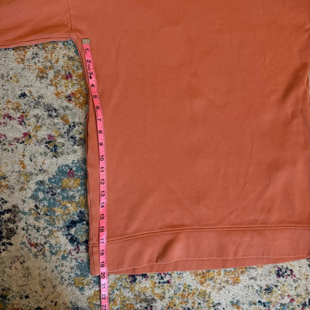 Elegantees Orange Women’s Hooded Sweater Tunic 100% Cotton Size Small - Picture 12 of 14